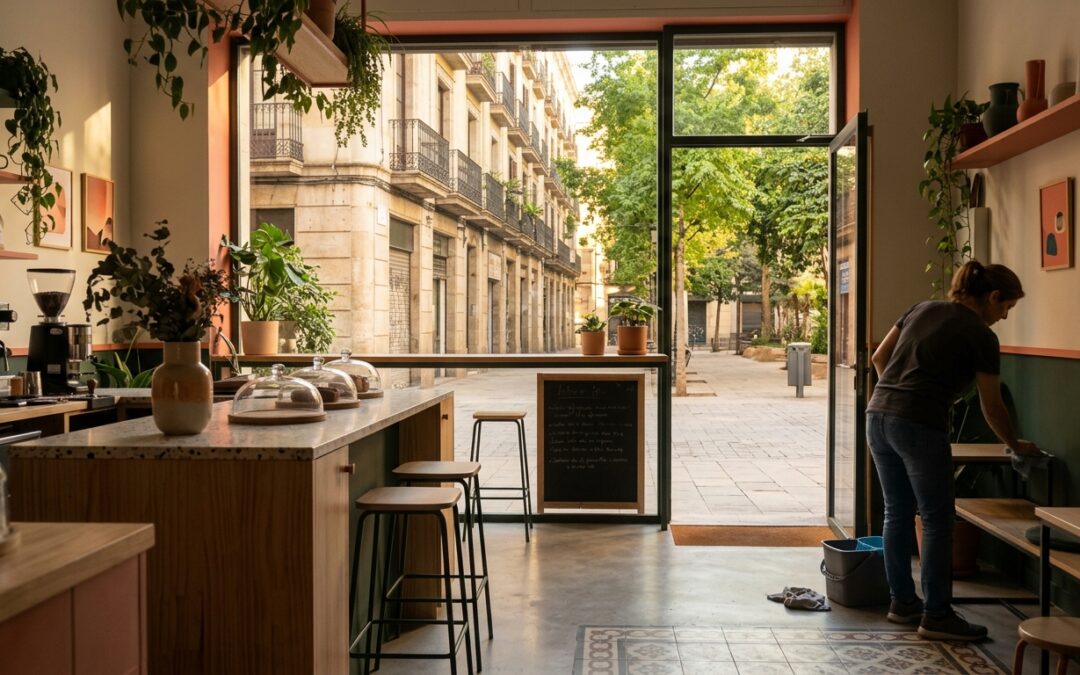 Cómo organizar la limpieza de un local comercial